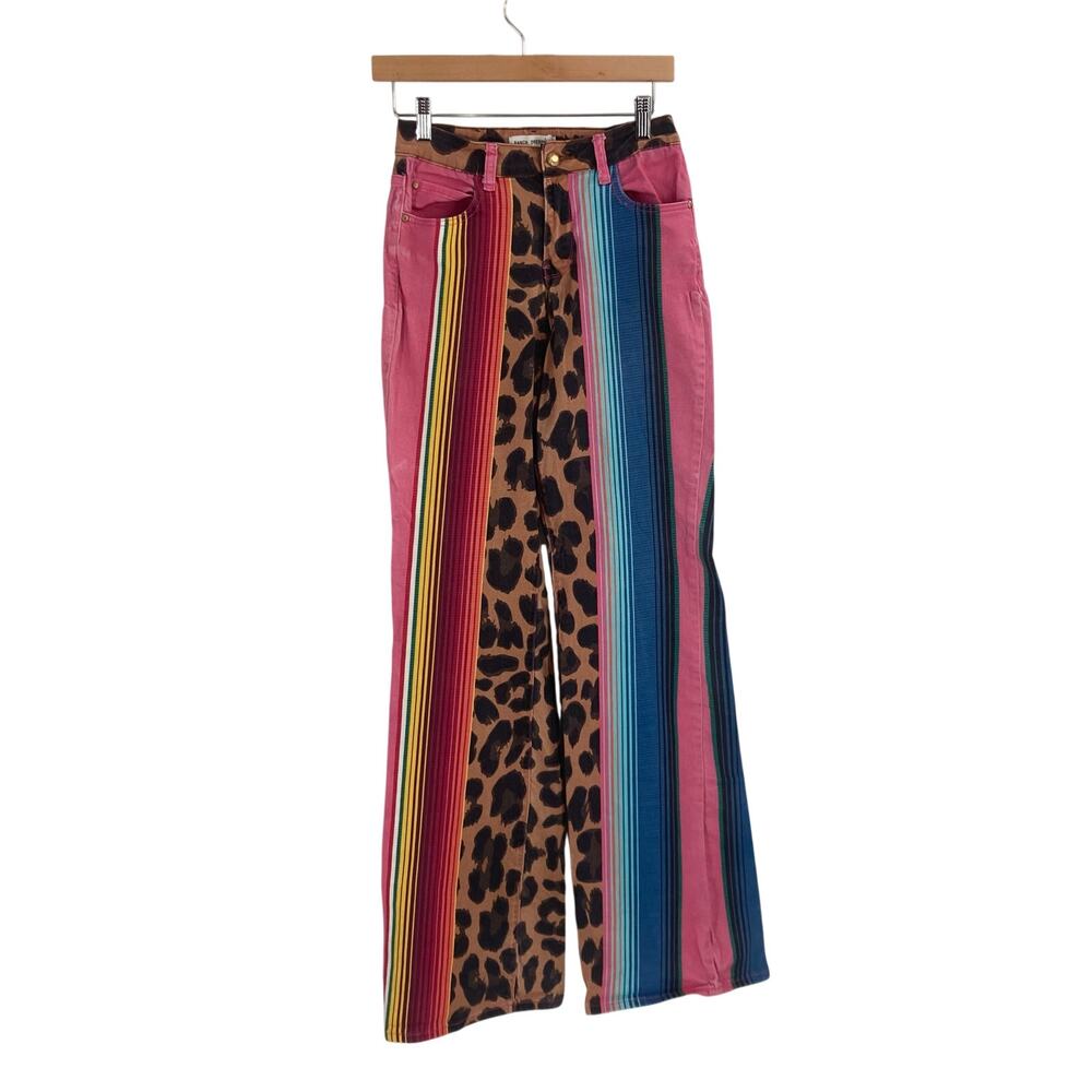 Ranch Dress'N Leopard and Serape Print Jeans Women’s Size 2